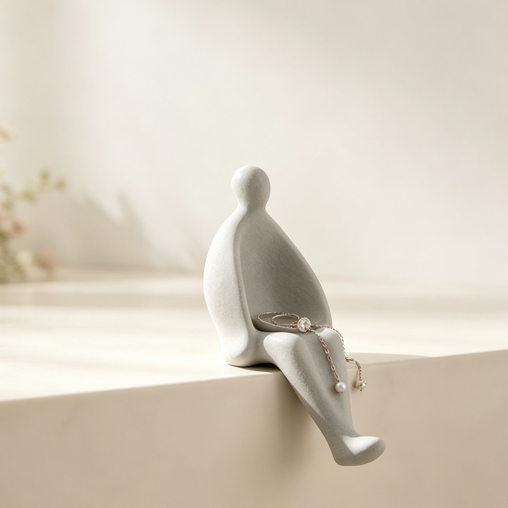 3D Printing Ring Holder - Minimalistyczny, rzeźbisty stojak na biżuterię w
