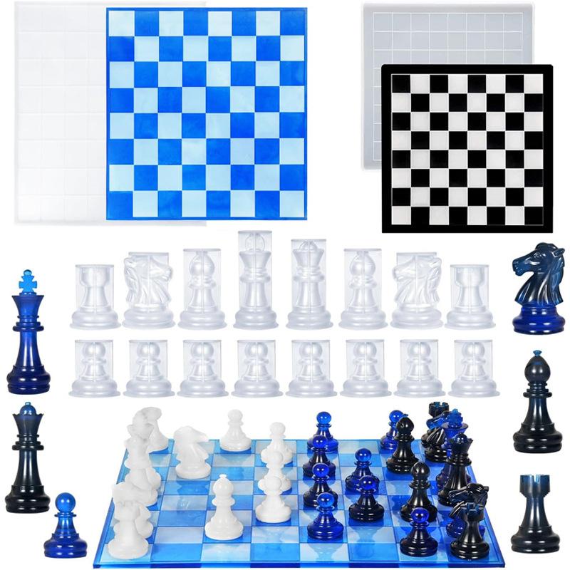 3D Printing Chess - Forma do szachów z żywicy z