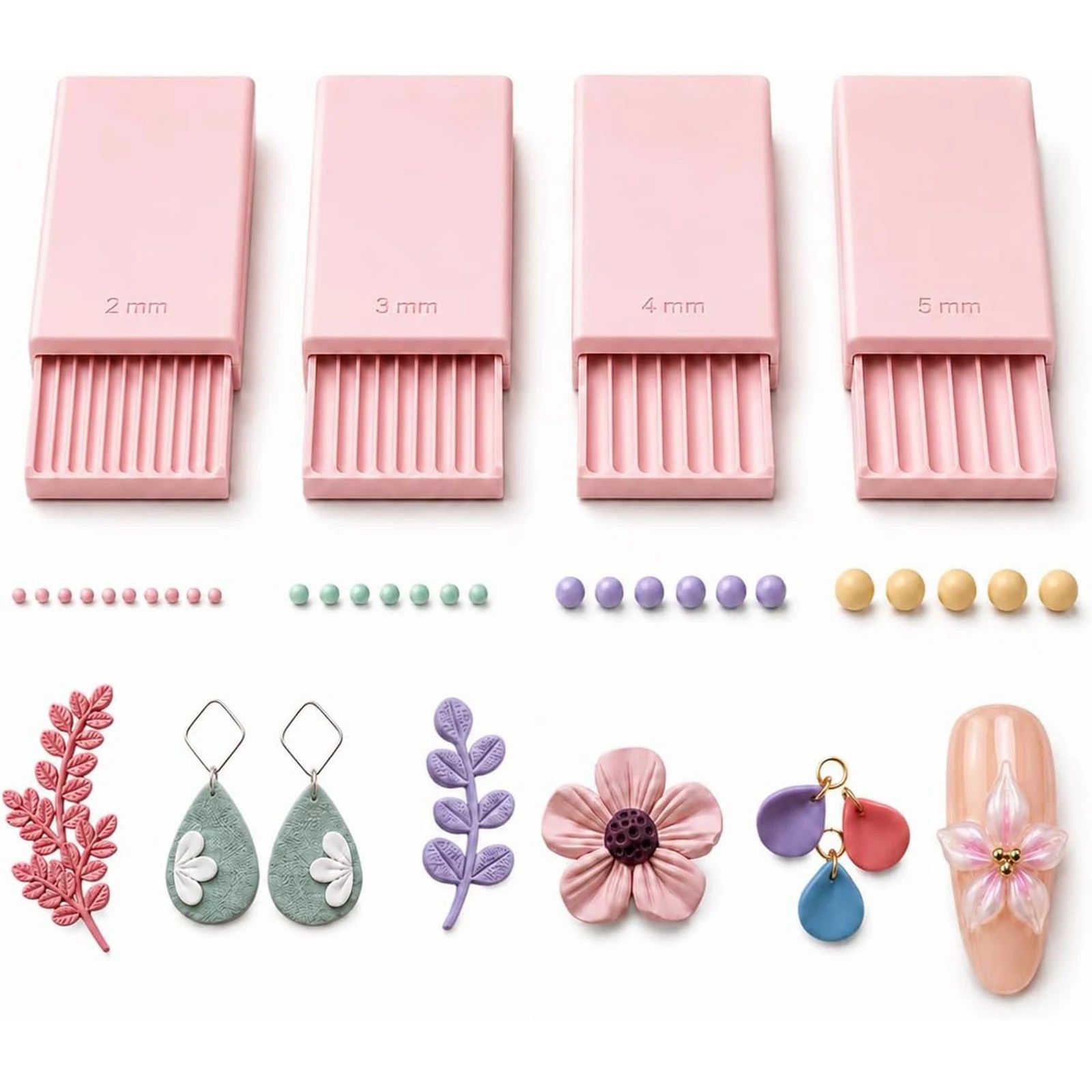 3D Printing Nails - 4 sztuki narzędzi do tworzenia kul