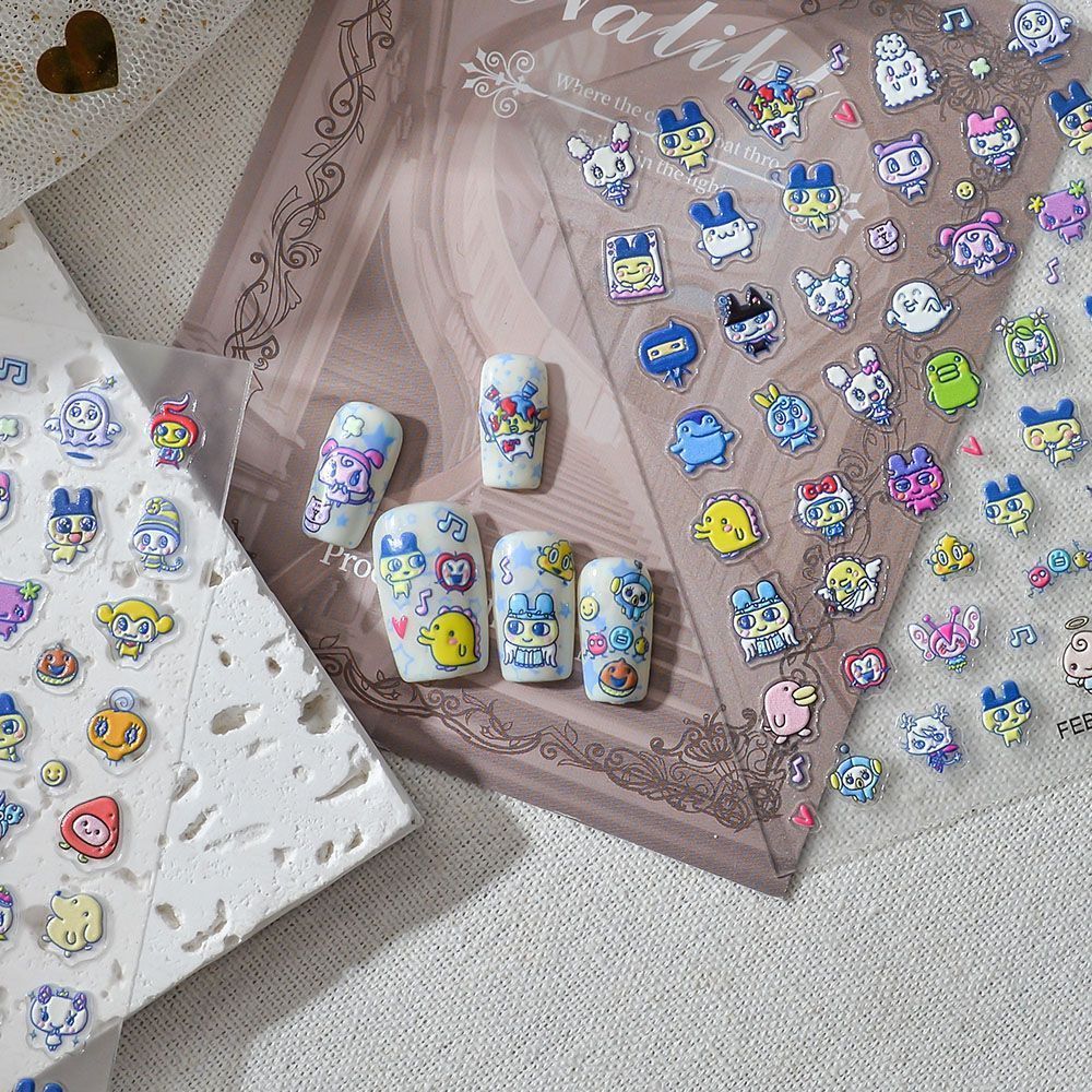3D Printing Nails - Naklejki na paznokcie z motywem Tamagotchi,