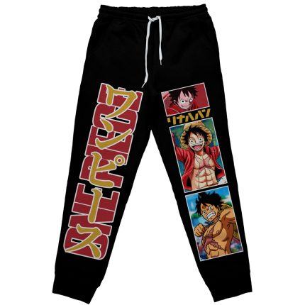 3D Printing One Piece - Męskie spodnie dresowe One Piece Luffy