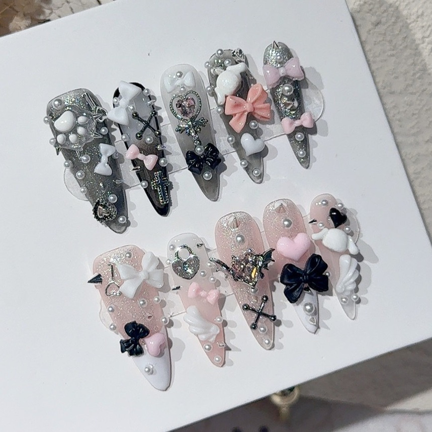 3D Printing Nails - Sztuczne paznokcie Jirai Y2K Spice Girl
