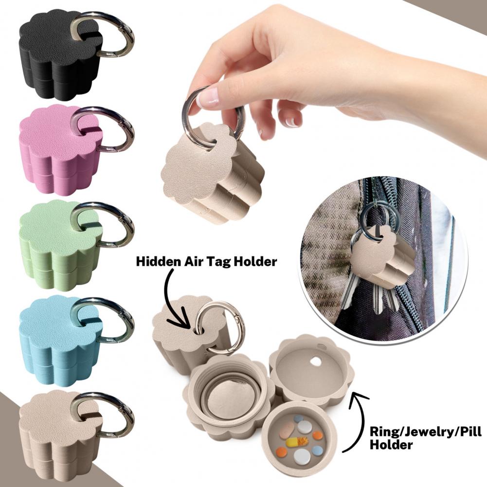 3D Printing Ring Holder - Brelok Pudełko na Tabletki Wodoodporny Kompaktowy