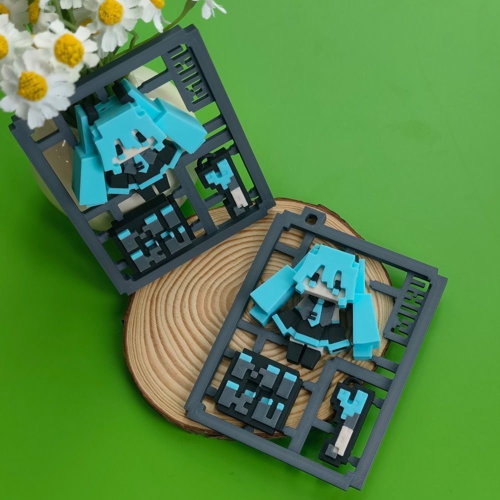 3D Printing Model Free - Drukowany w technologii 3D uroczy pikselowy