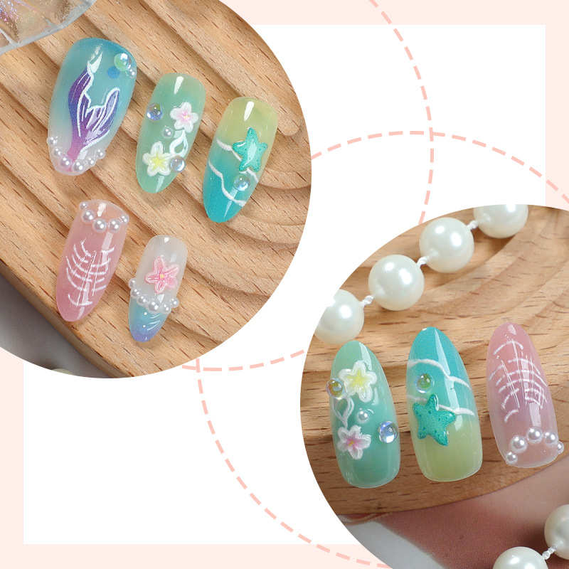 30 szt. Letnie Naklejane Pazno – 3D Printing Nails recenzja i cena