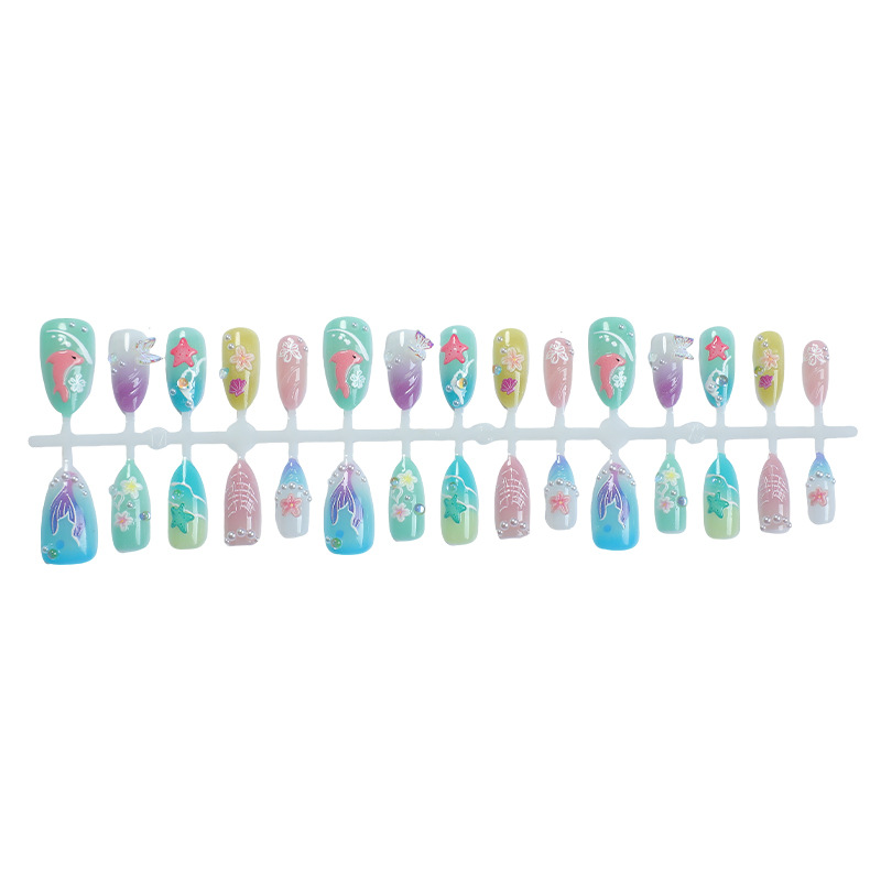 30 szt. Letnie Naklejane Pazno – 3D Printing Nails recenzja i cena