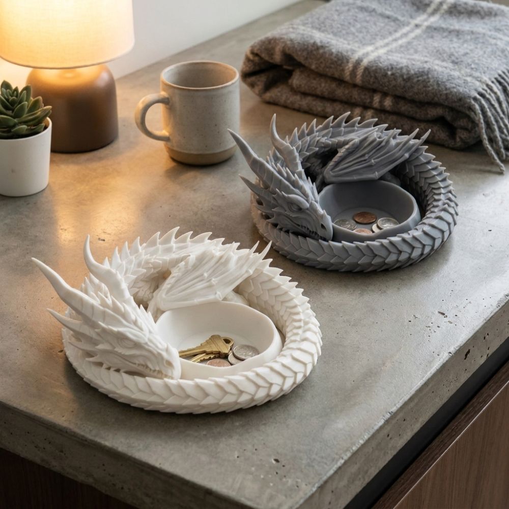 Kreatywna gotycka taca z nadru – 3D Printing Ring Holder recenzja i cena