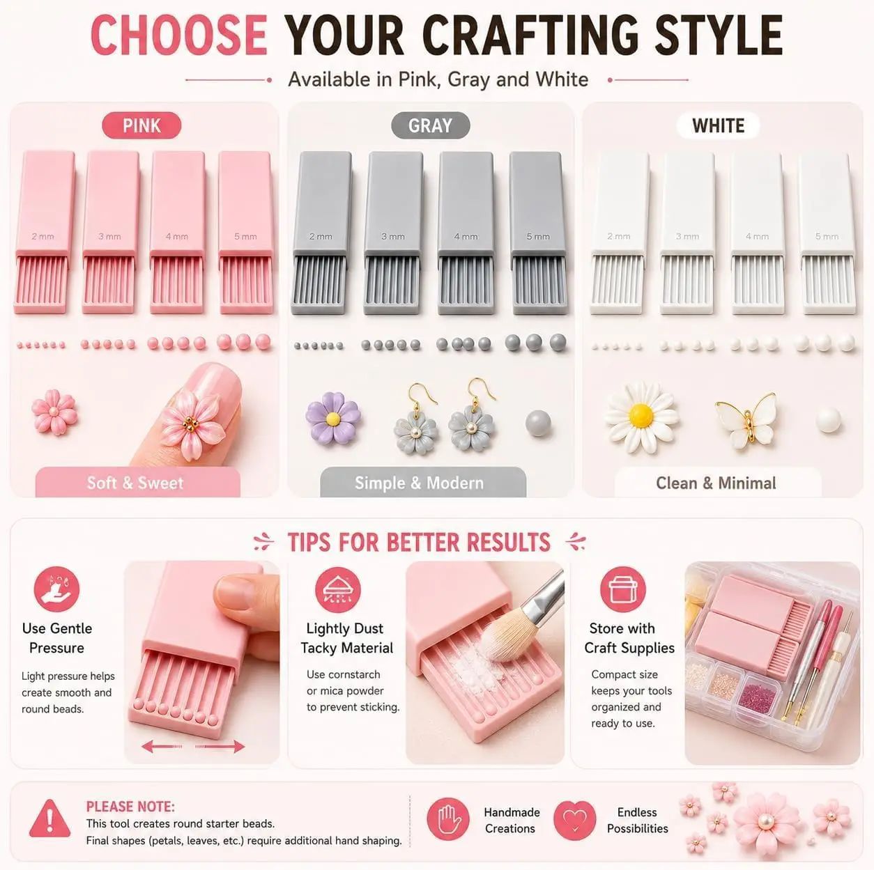 4 sztuki narzędzi do tworzenia – 3D Printing Nails recenzja i cena