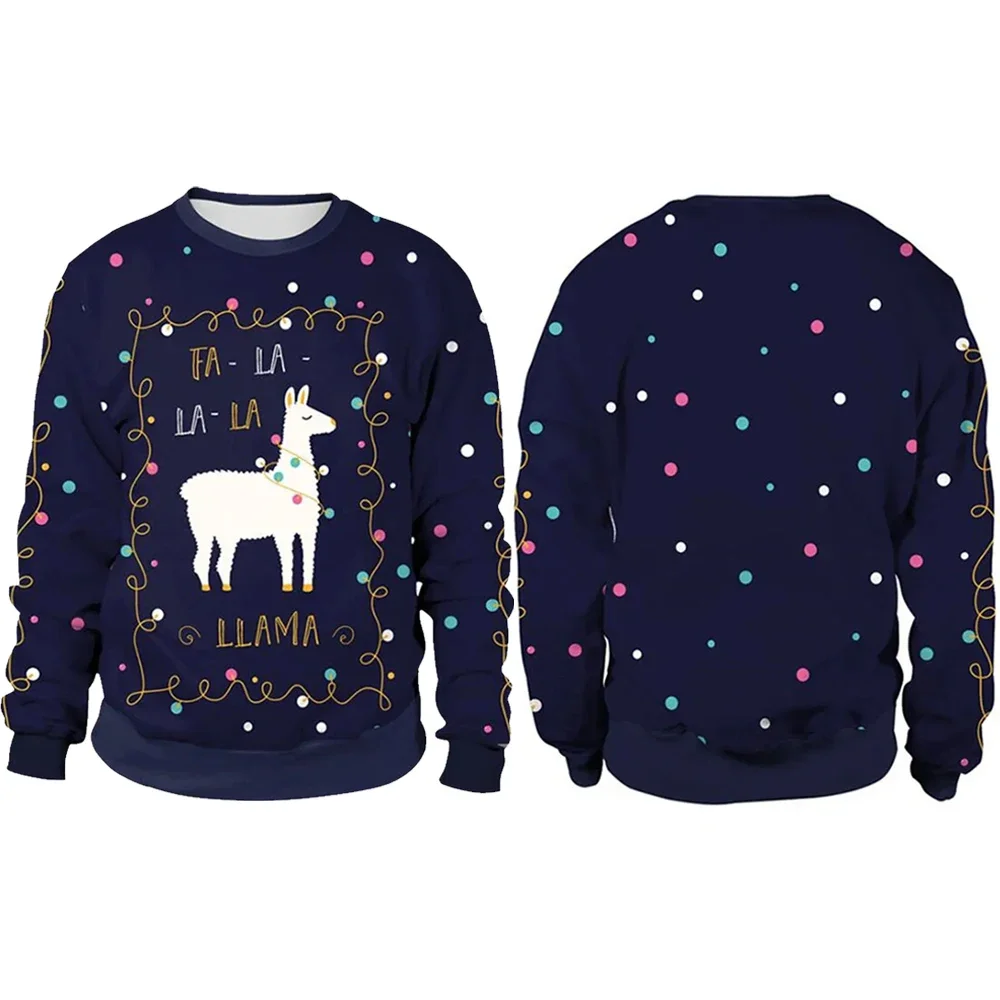 Mężczyźni Kobiety Llama Ugly C – 3D Printing Xmas recenzja i cena
