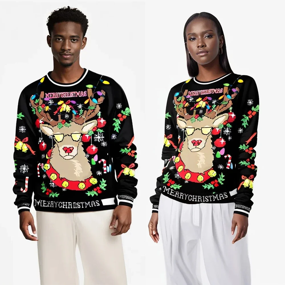 Mężczyźni Kobiety Llama Ugly C – 3D Printing Xmas recenzja i cena