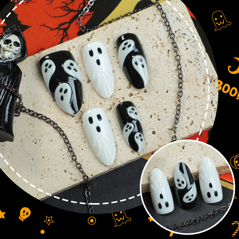 30 szt. Halloweenowe paznokcie – 3D Printing Nails recenzja i cena