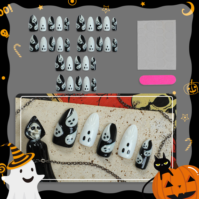 30 szt. Halloweenowe paznokcie – 3D Printing Nails recenzja i cena