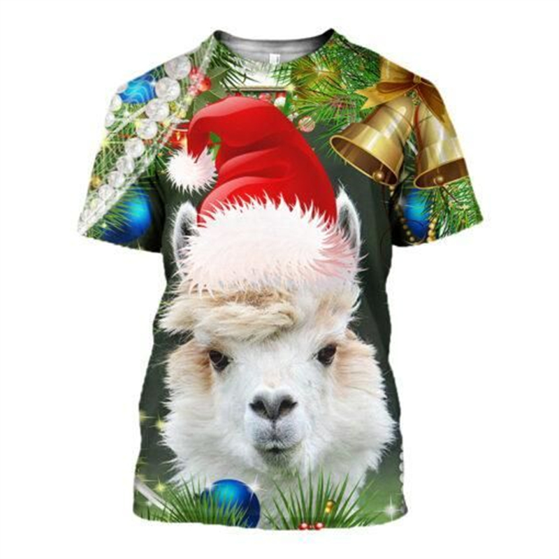 New 3D Xmas Animals Funny T Sh – 3D Printing Xmas recenzja i cena