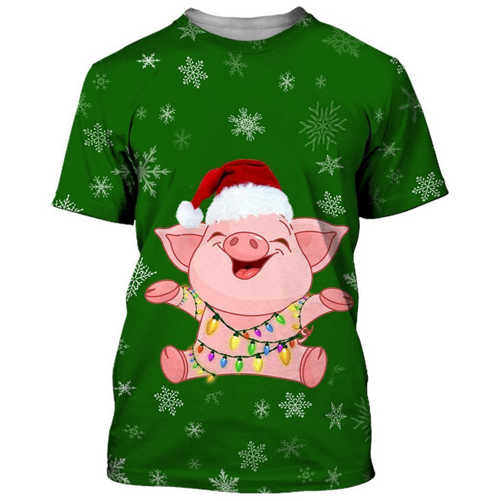 HX Funny Piggy świąteczne bluz – 3D Printing Xmas recenzja i cena