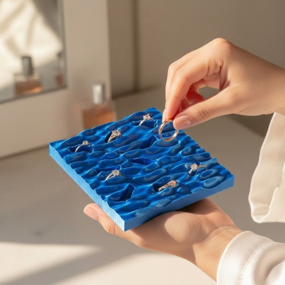 Talerze ekspozycyjne na pierśc – 3D Printing Ring Holder recenzja i cena