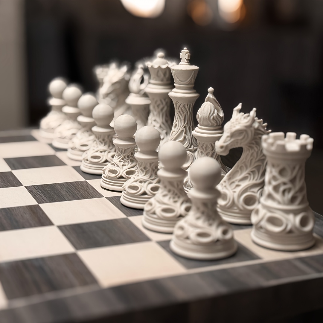 32-elementowy zestaw szachowy  – 3D Printing Chess recenzja i cena