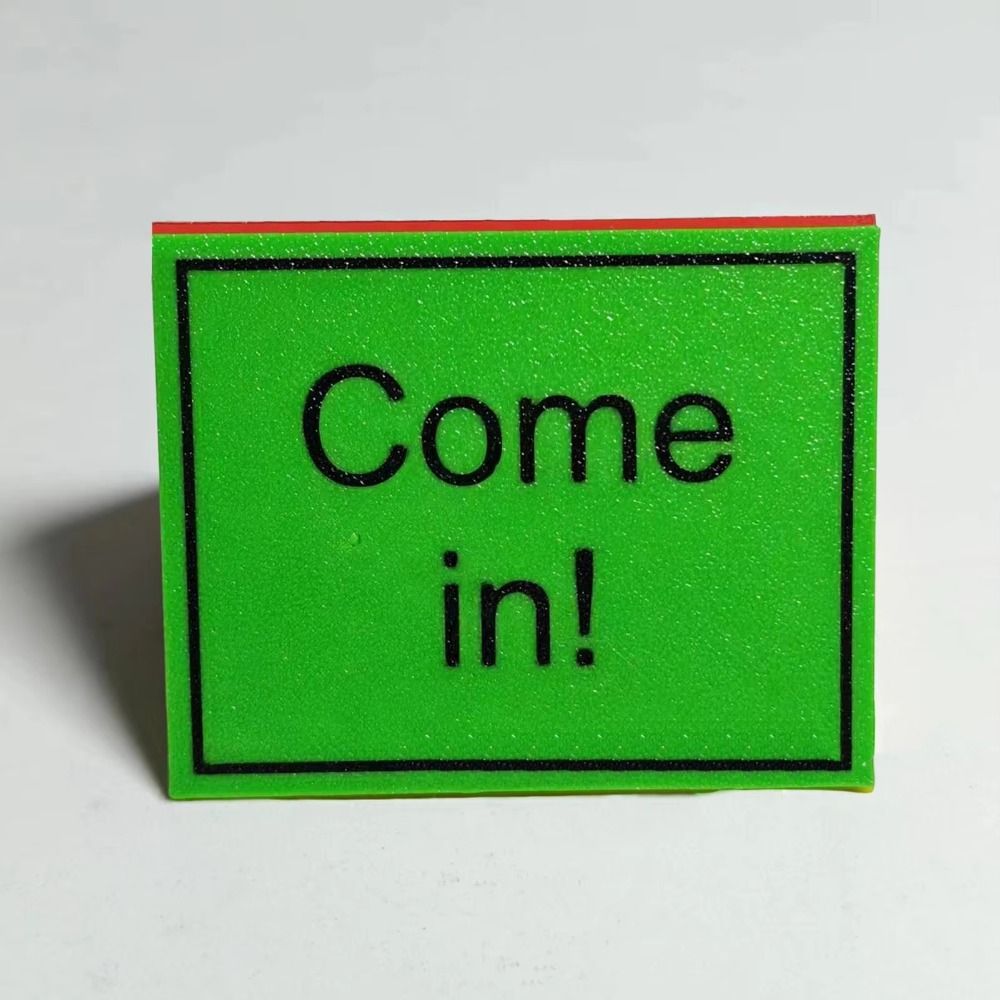 Trójstronny znak „Nie przeszka – 3D Printing Table recenzja i cena