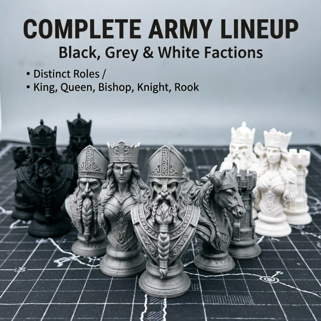 Figurki szachowe 3D o wysokośc – 3D Printing Chess recenzja i cena